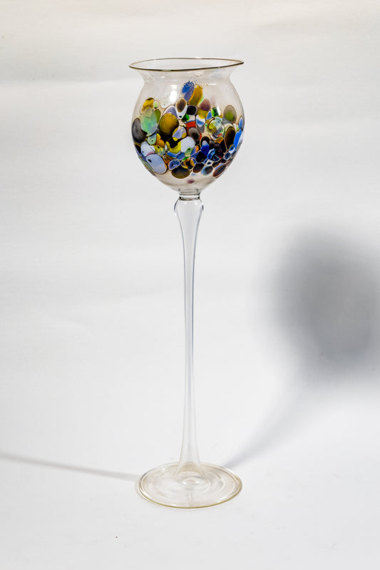 Tall Murano Art Glass Chalice