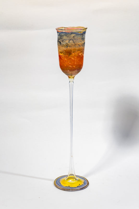 Solar Dusk – Murano Art Glass Goblet Sculpture