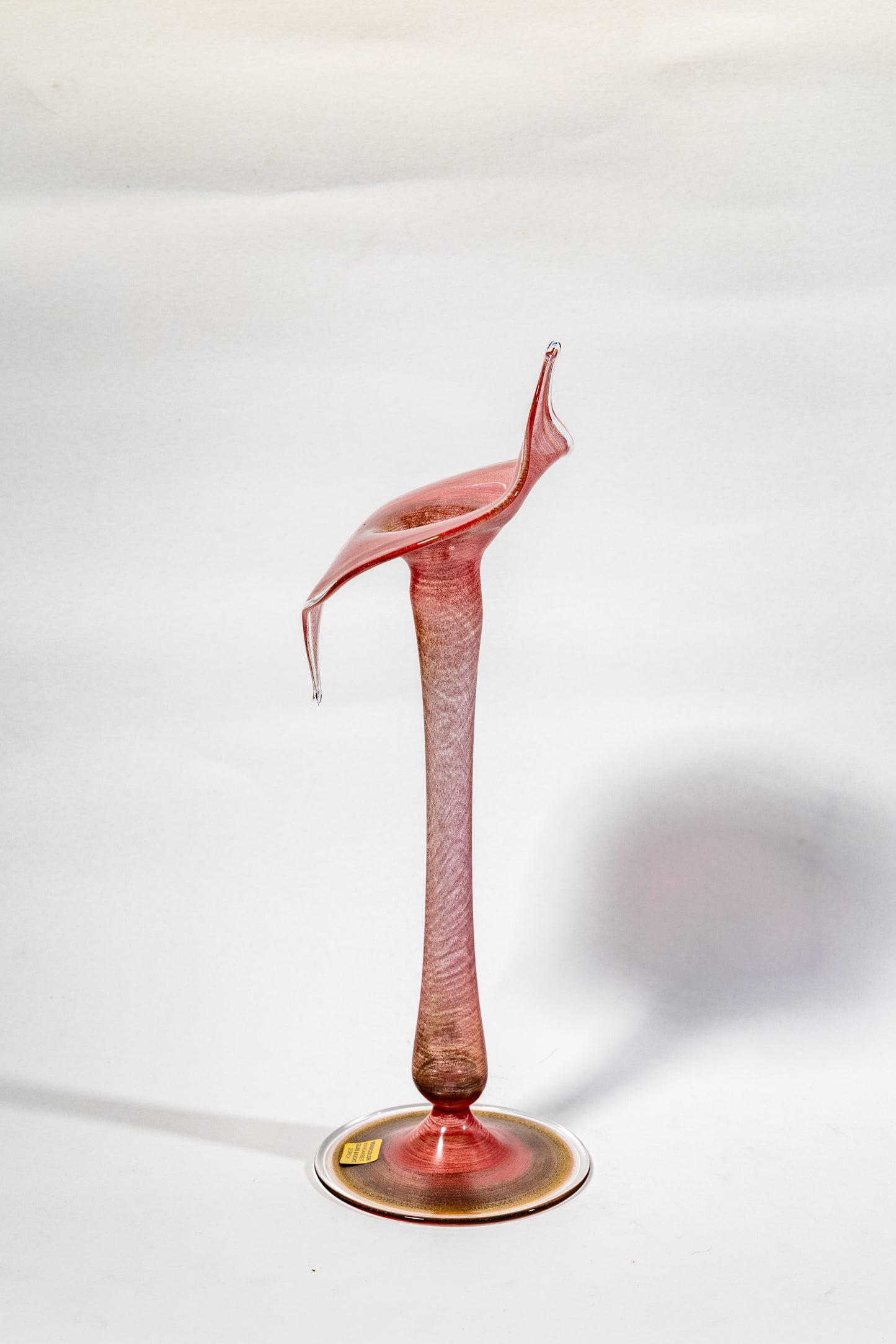 Murano art glass handblown vase