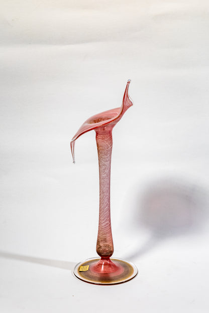 Murano art glass handblown vase