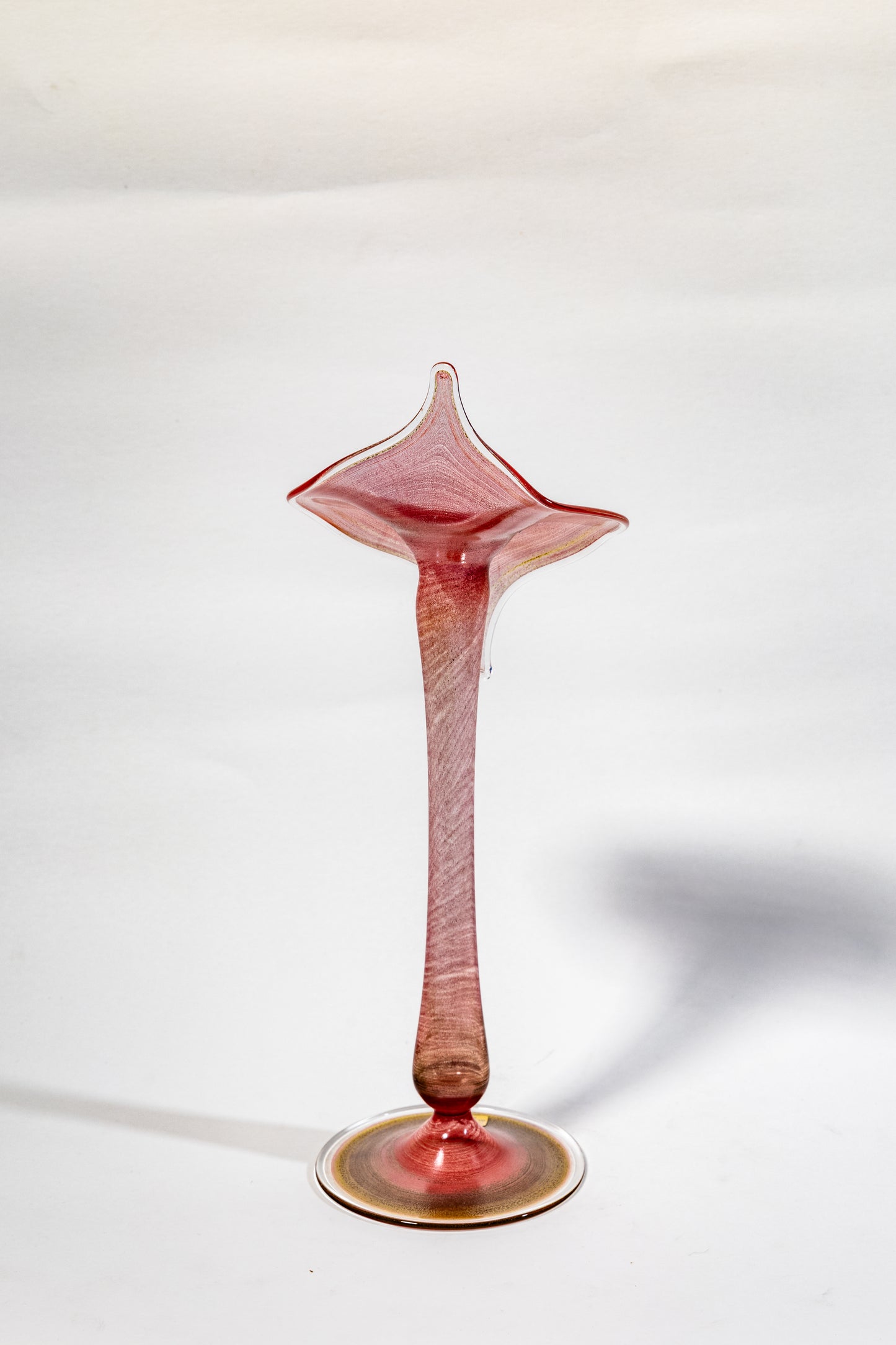 Murano art glass handblown vase