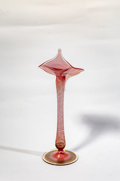 Murano art glass handblown vase