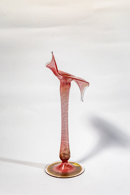 Murano art glass handblown vase