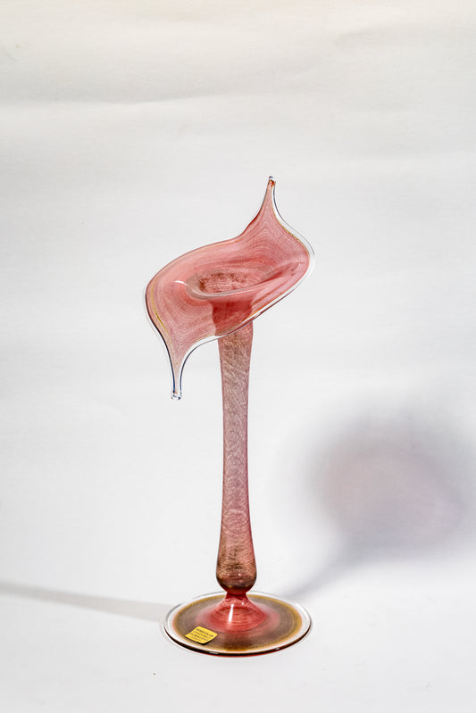 Murano art glass handblown vase