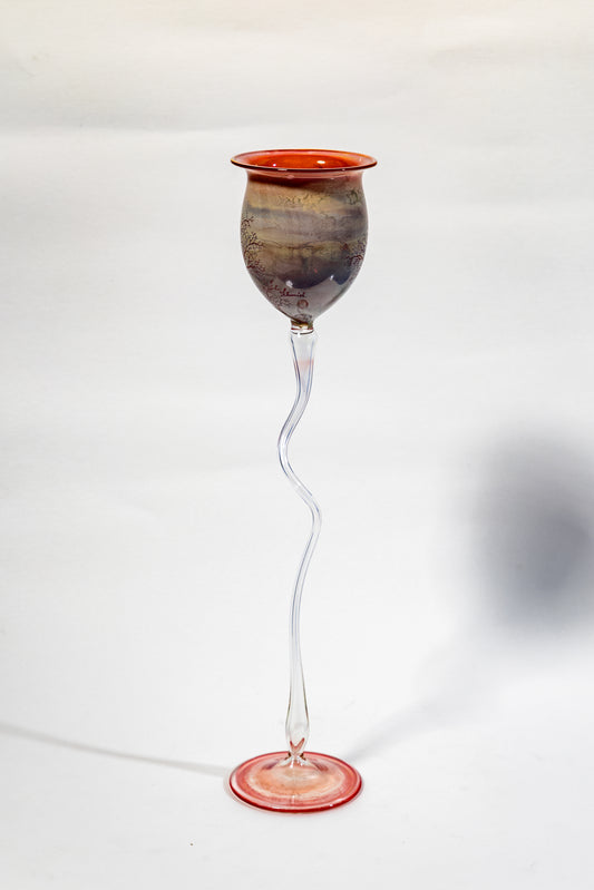 Studio Art Glass Goblet