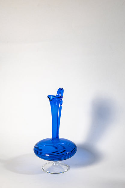 German Blue Smoked Art Glass