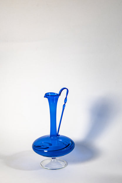 German Blue Smoked Art Glass