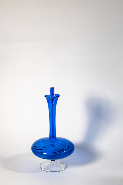 German Blue Smoked Art Glass