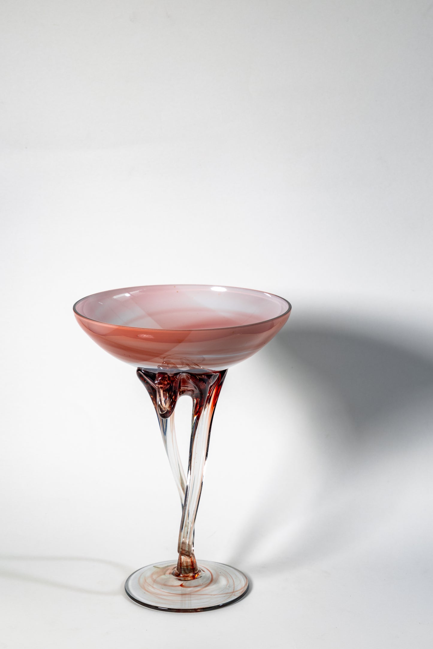 Whirl Candle Chalice — Fluid Elegance in Glass