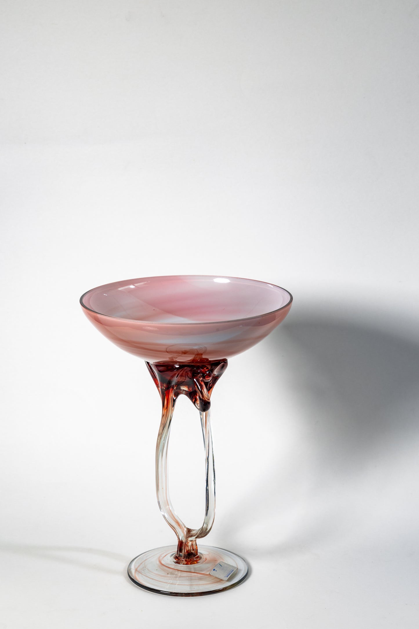 Whirl Candle Chalice — Fluid Elegance in Glass