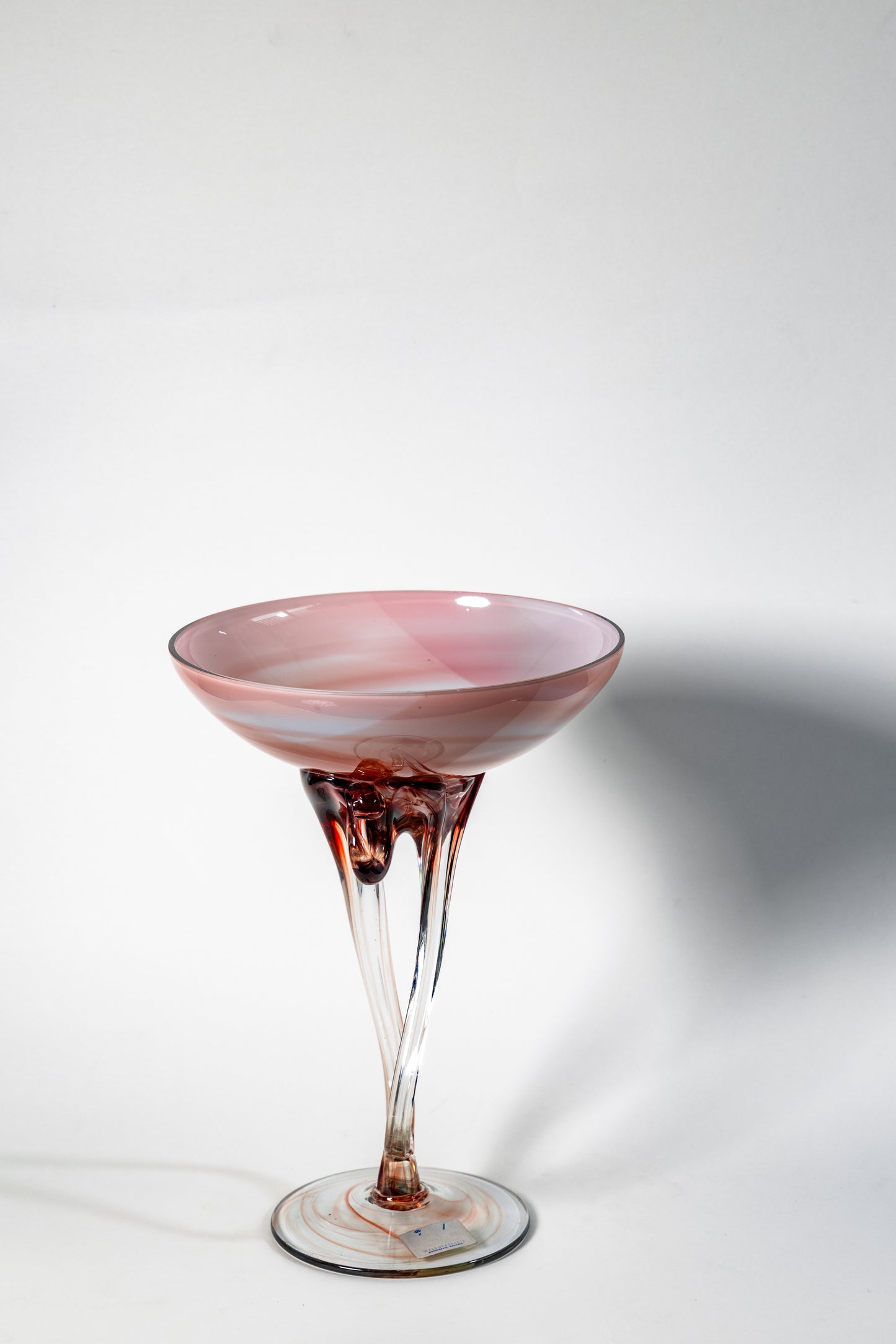 Whirl Candle Chalice — Fluid Elegance in Glass