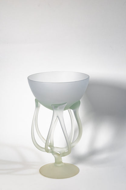 Frosted Art Glass Chalice