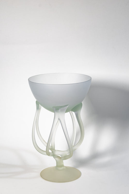 Frosted Art Glass Chalice