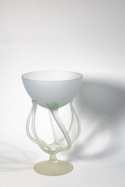 Frosted Art Glass Chalice