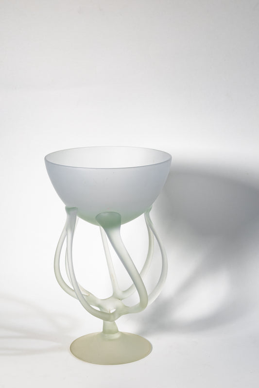 Frosted Art Glass Chalice