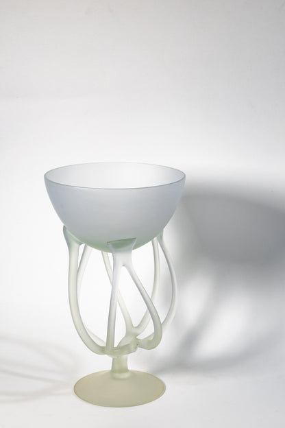 Frosted Art Glass Chalice