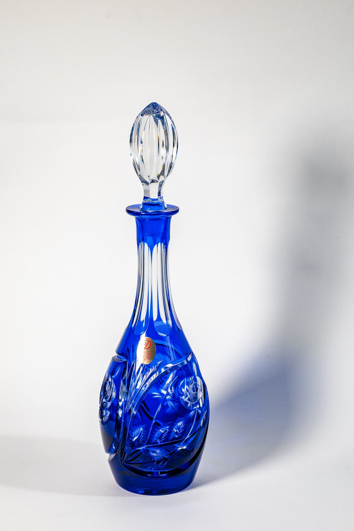 Dresden Crystal Decanter & Liqueur Glass Set — Refined German Craftsmanship