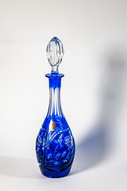 Dresden Crystal Decanter & Liqueur Glass Set — Refined German Craftsmanship