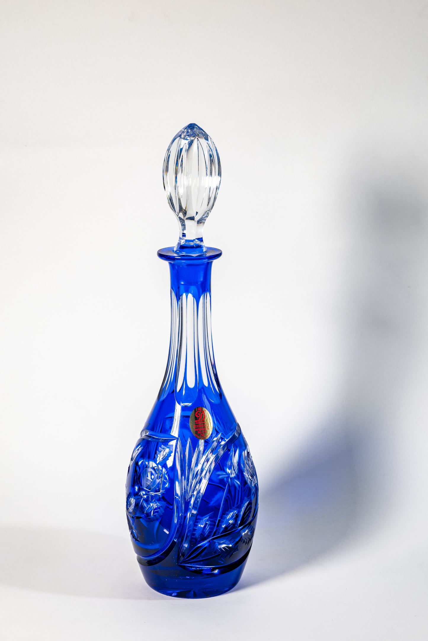 Dresden Crystal Decanter & Liqueur Glass Set — Refined German Craftsmanship