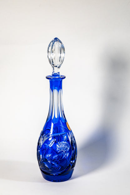 Dresden Crystal Decanter & Liqueur Glass Set — Refined German Craftsmanship