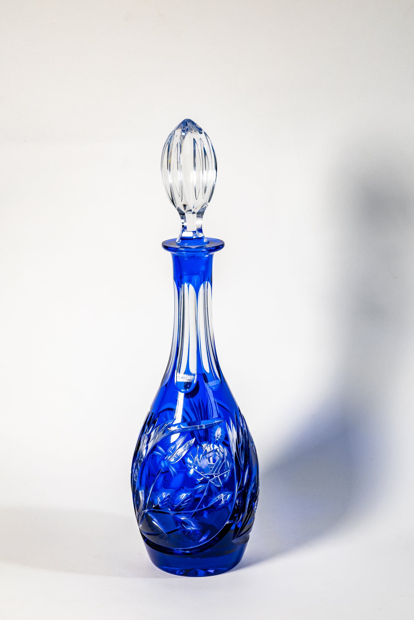 Dresden Crystal Decanter & Liqueur Glass Set — Refined German Craftsmanship