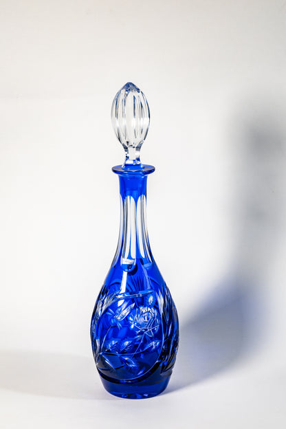 Dresden Crystal Decanter & Liqueur Glass Set — Refined German Craftsmanship