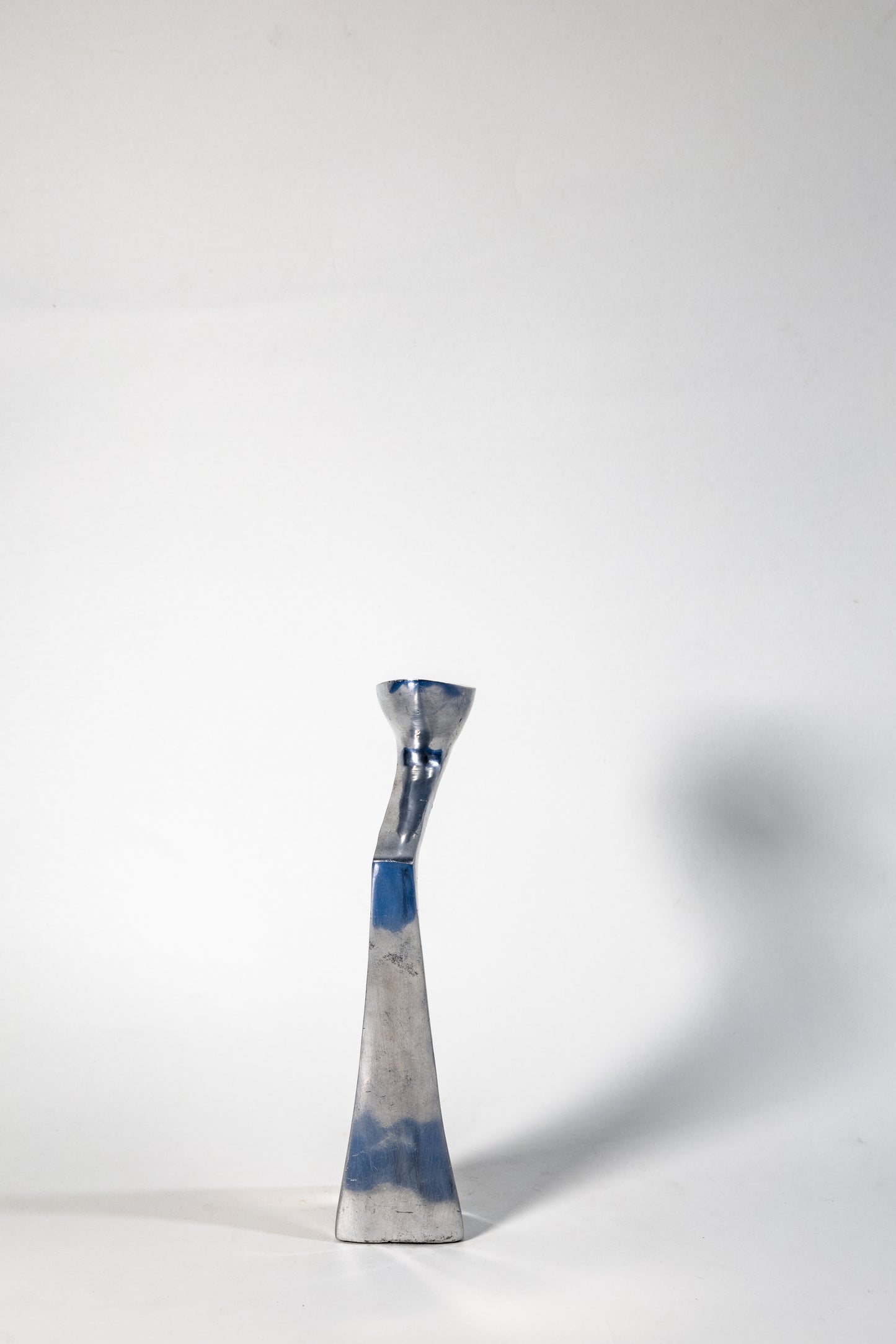 Matthew Hilton “Swan” Candle Holder – Sculptural Elegance in Solid Metal, Modern British design with organic fluidity