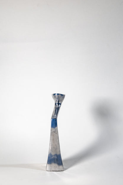 Matthew Hilton “Swan” Candle Holder – Sculptural Elegance in Solid Metal, Modern British design with organic fluidity