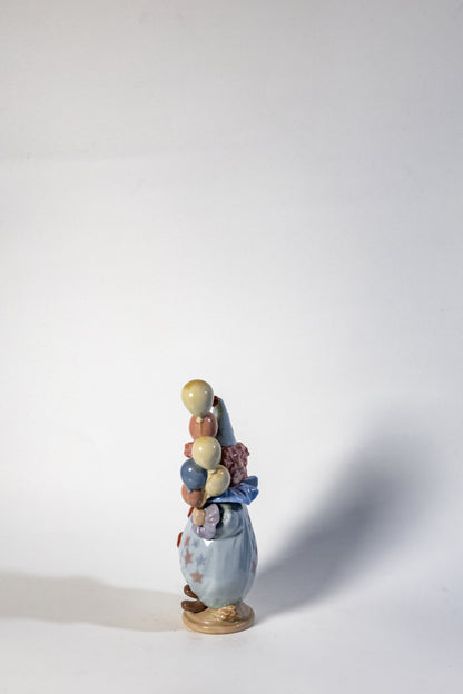 Pierrot with Balloons-Lladro porcelain figurine