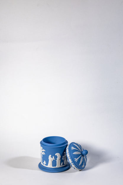 Wedgwood Jasperware Lidded Jar – “Neoclassical Reverie”