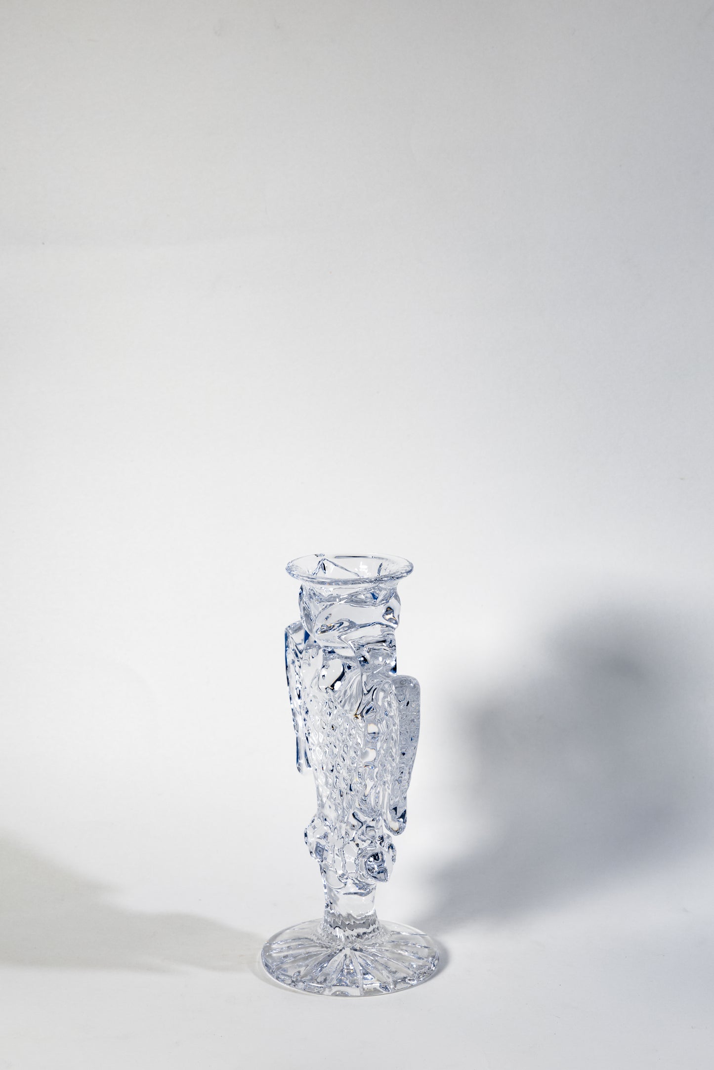 Handcrafted Crystal Owl Candle Holder – Sculptural, Brilliant, and Distinctive