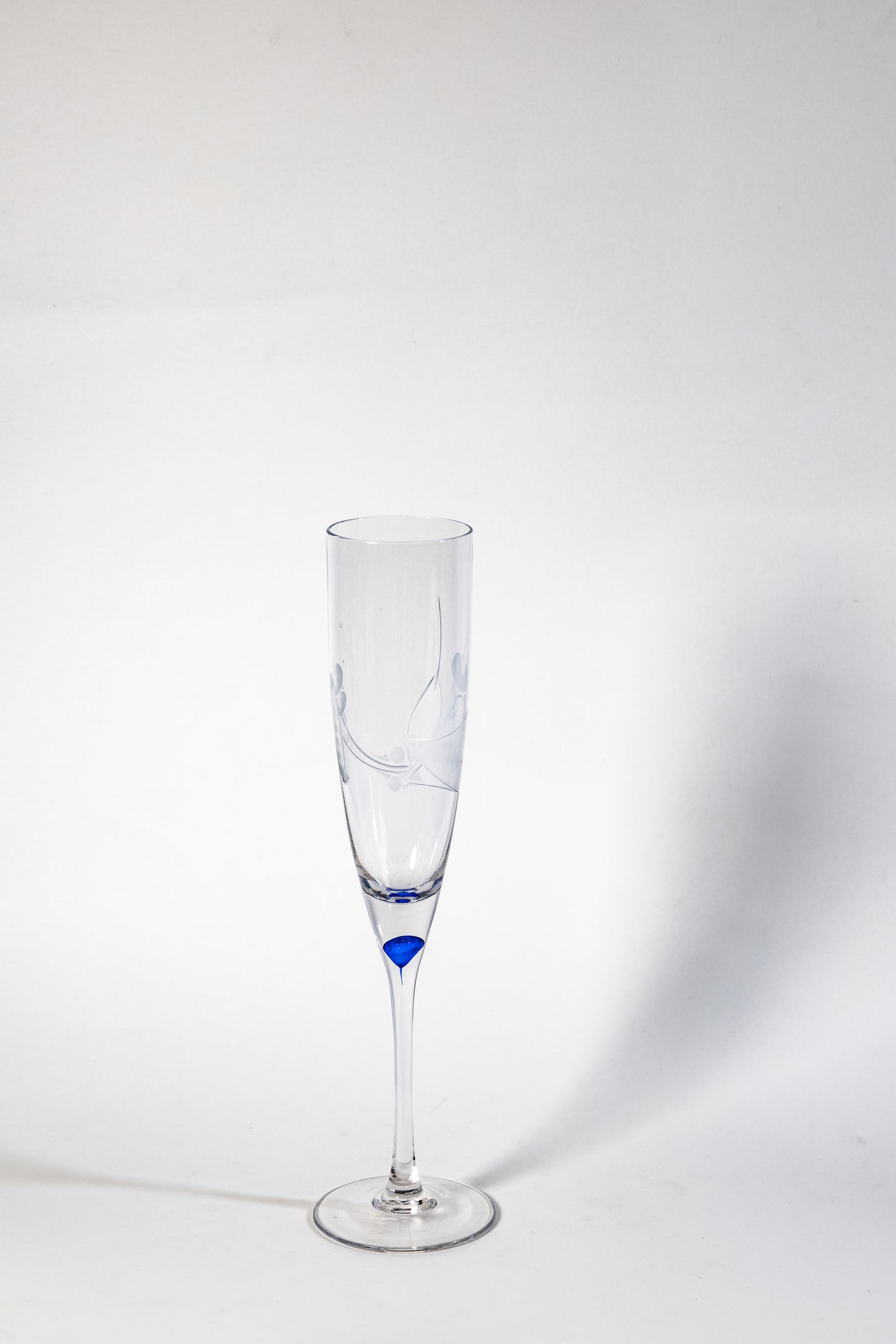 Elegant Etched Champagne Flute