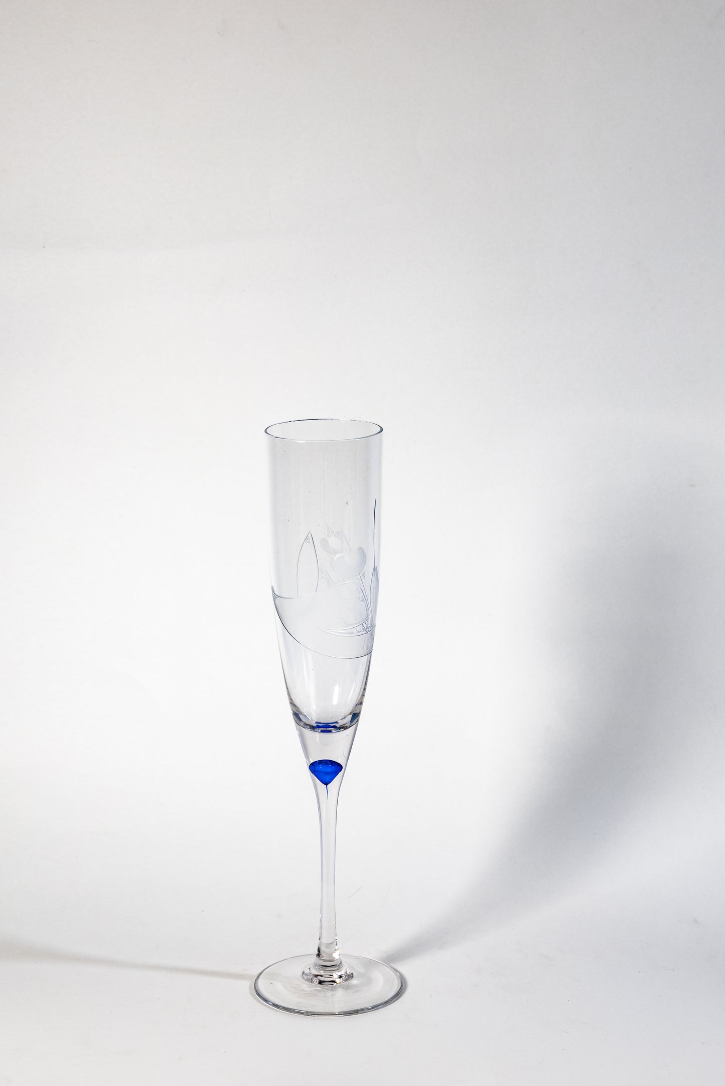 Elegant Etched Champagne Flute