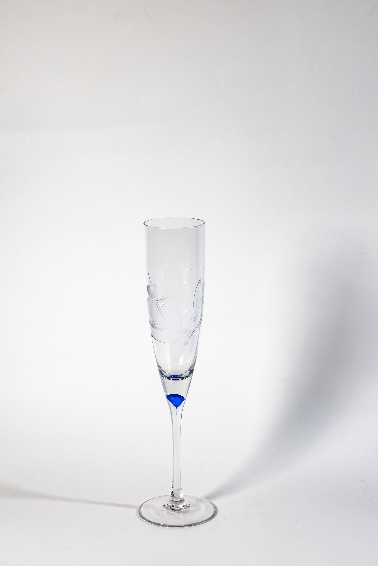 Elegant Etched Champagne Flute