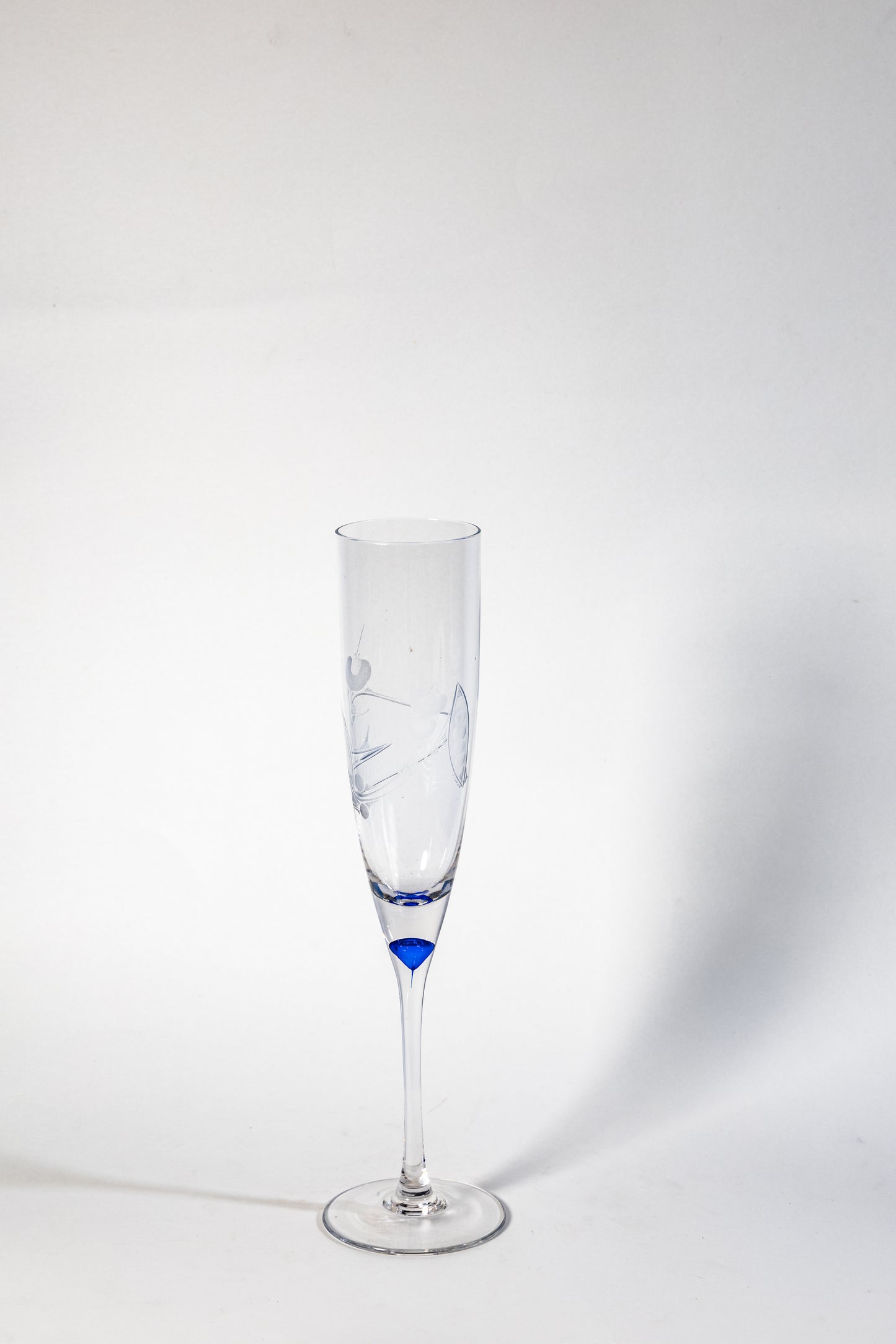 Elegant Etched Champagne Flute