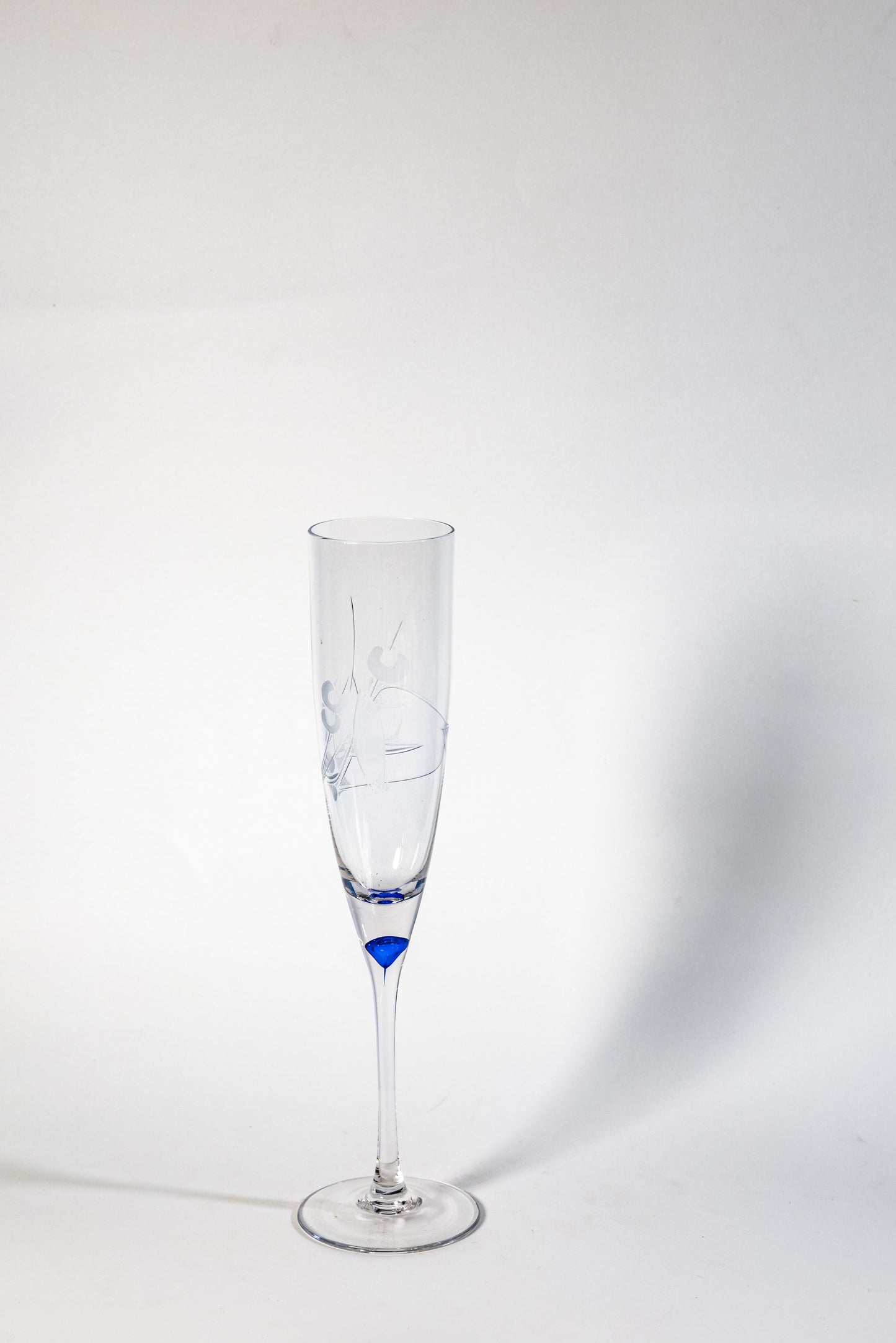 Elegant Etched Champagne Flute