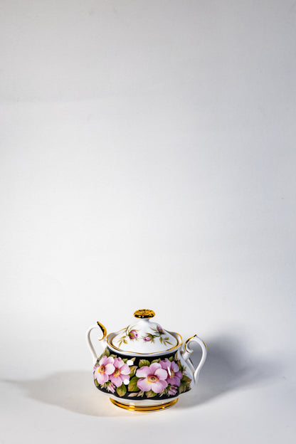 Royal Albert Provincial Flowers Bone China Coffee Set – Fine English Porcelain with Floral Charm