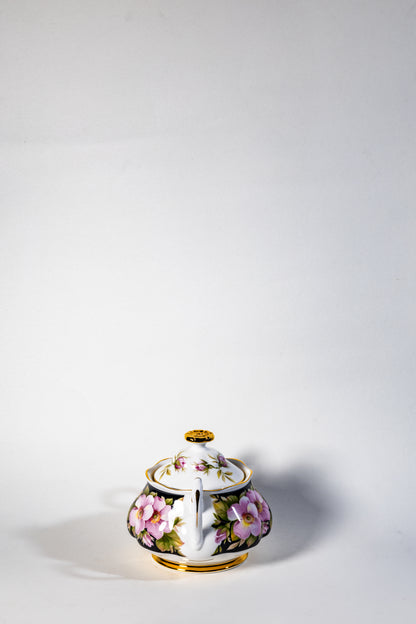 Royal Albert Provincial Flowers Bone China Coffee Set – Fine English Porcelain with Floral Charm