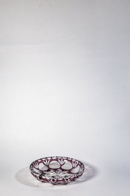 Nachtmann Purple Cut Crystal Plate– Elegant Simplicity with Lasting Weight