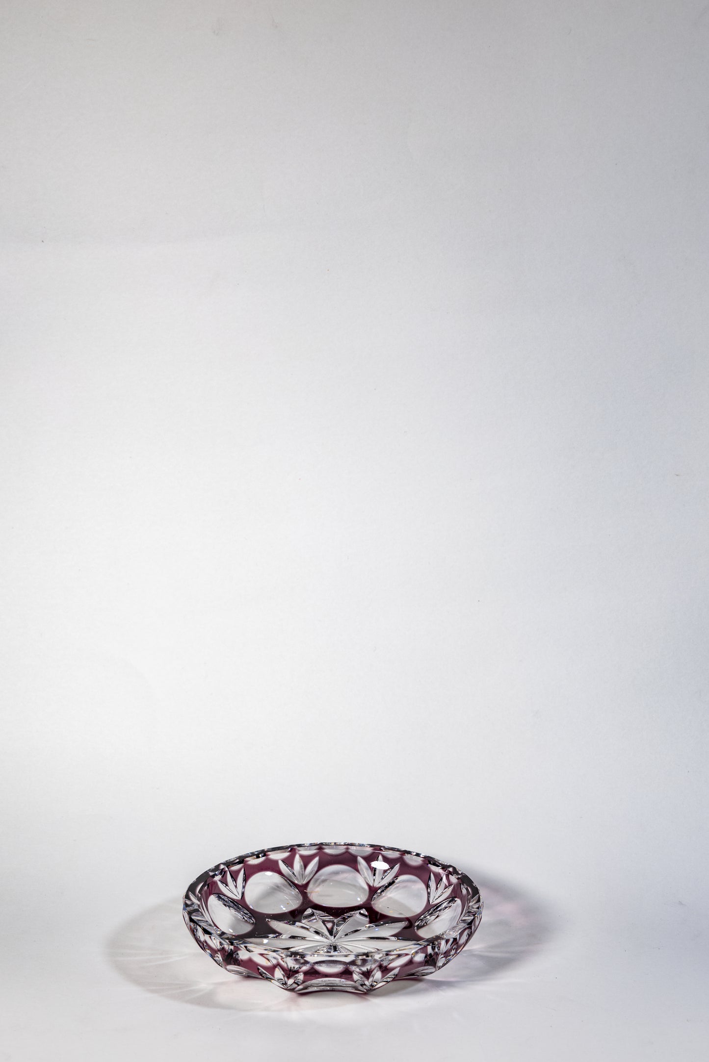 Nachtmann Purple Cut Crystal Plate– Elegant Simplicity with Lasting Weight