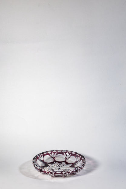 Nachtmann Purple Cut Crystal Plate– Elegant Simplicity with Lasting Weight