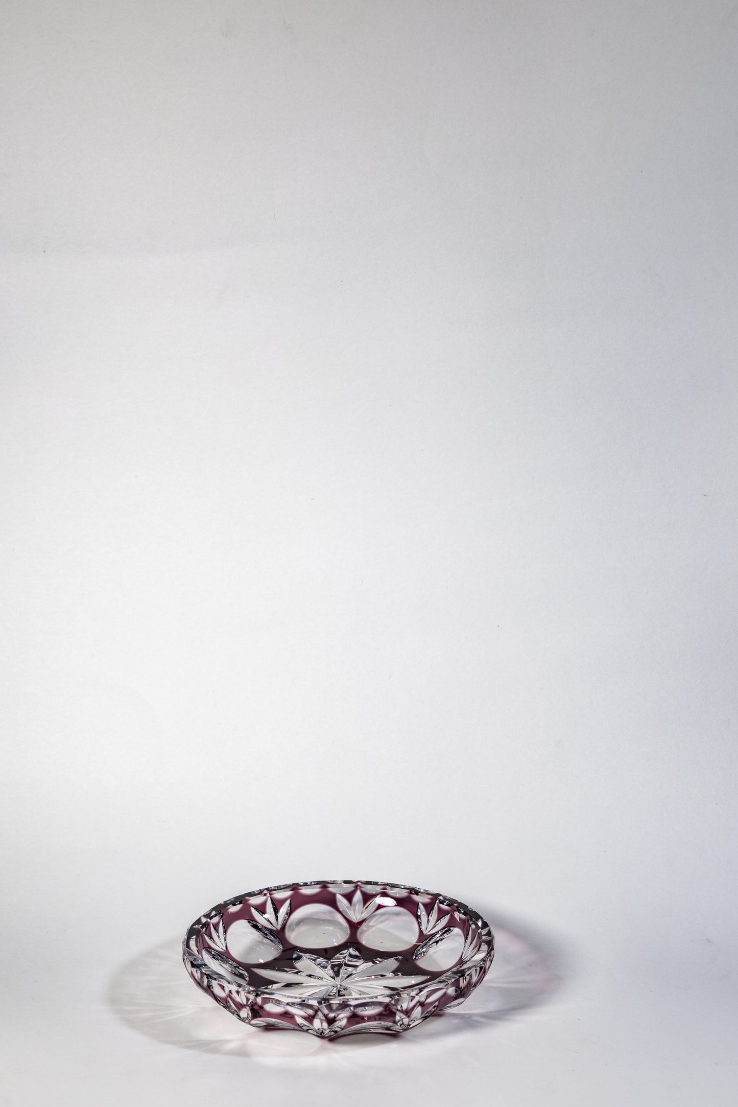 Nachtmann Purple Cut Crystal Plate– Elegant Simplicity with Lasting Weight