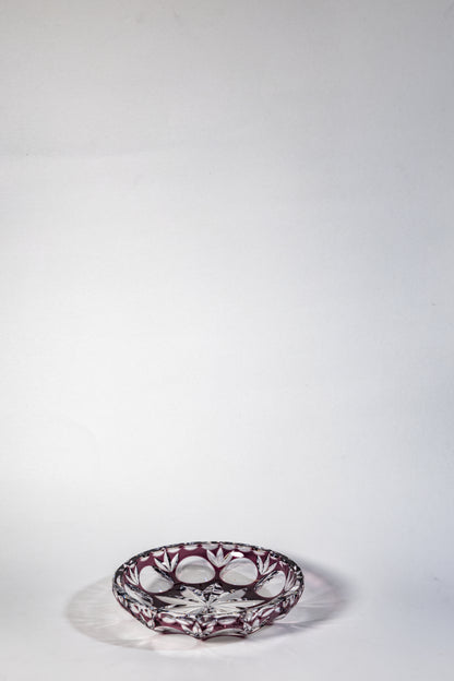 Nachtmann Purple Cut Crystal Plate– Elegant Simplicity with Lasting Weight