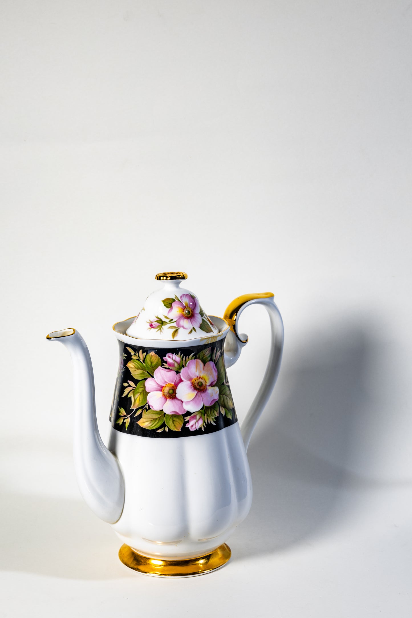 Royal Albert Provincial Flowers Bone China Coffee Set – Fine English Porcelain with Floral Charm