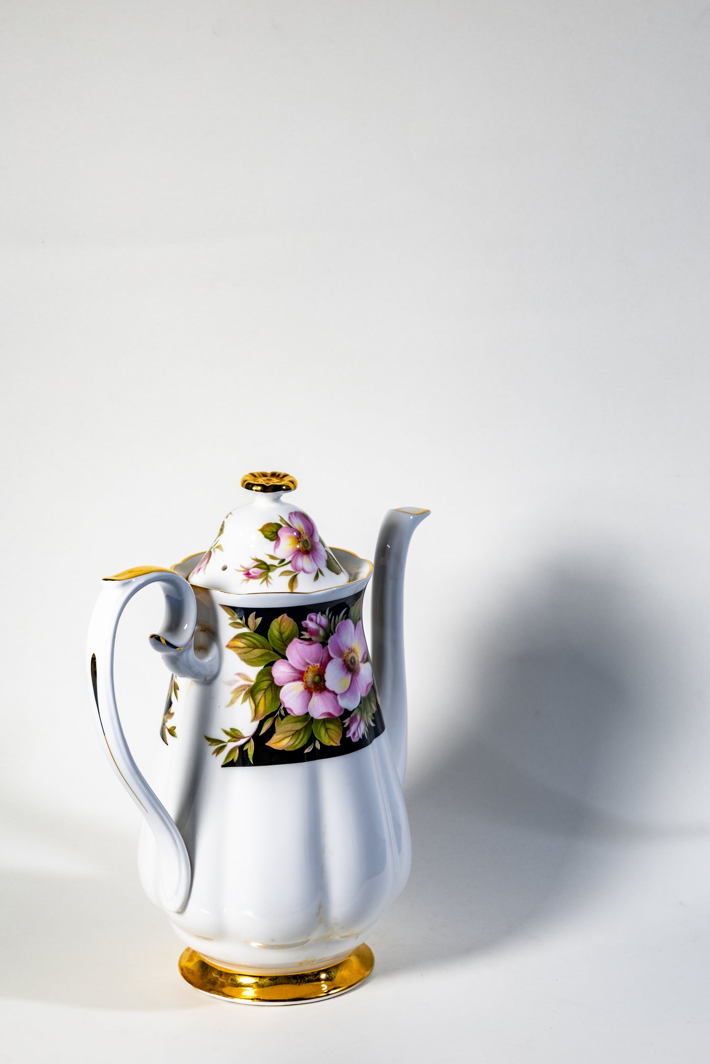 Royal Albert Provincial Flowers Bone China Coffee Set – Fine English Porcelain with Floral Charm