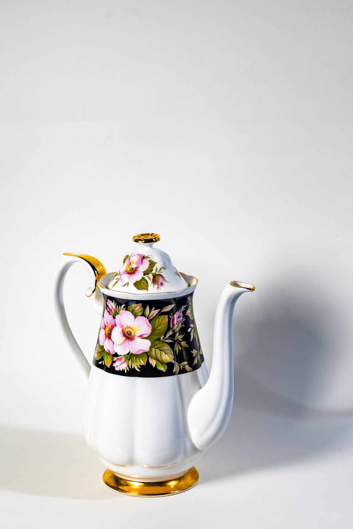 Royal Albert Provincial Flowers Bone China Coffee Set – Fine English Porcelain with Floral Charm