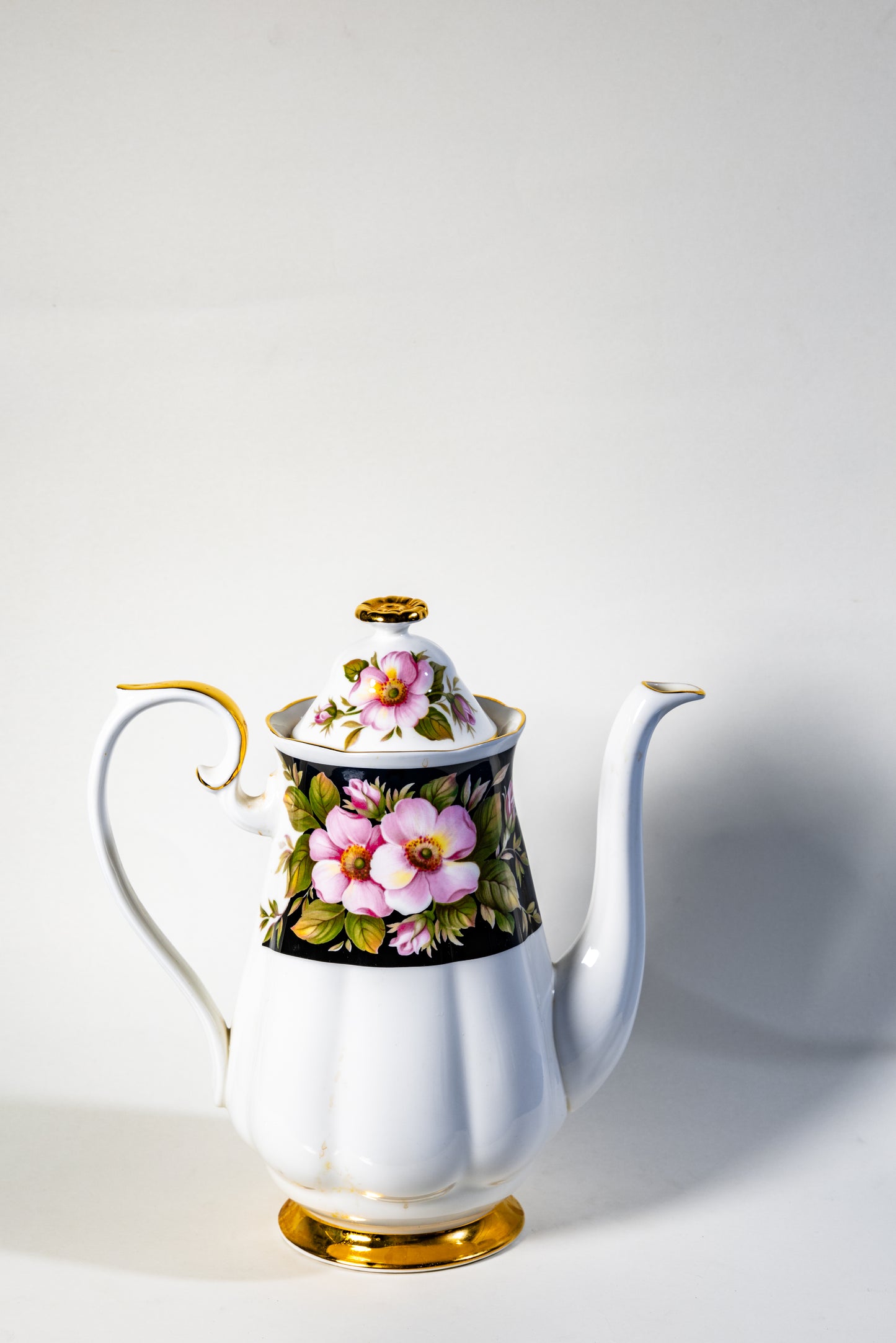 Royal Albert Provincial Flowers Bone China Coffee Set – Fine English Porcelain with Floral Charm