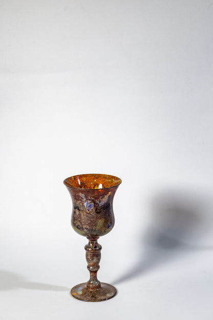 Iridescent Chalice – Lustered Art Glass Goblet