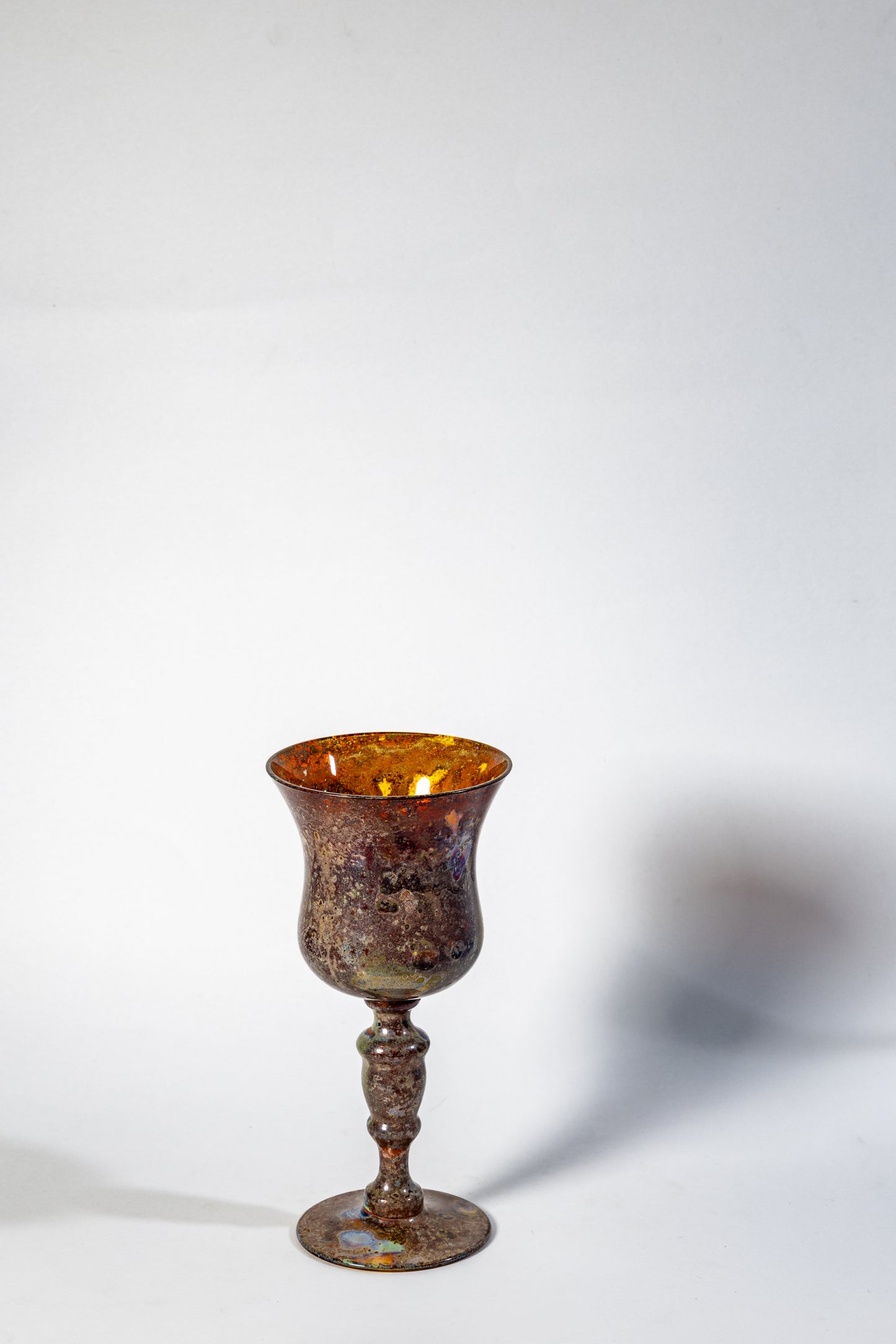 Iridescent Chalice – Lustered Art Glass Goblet