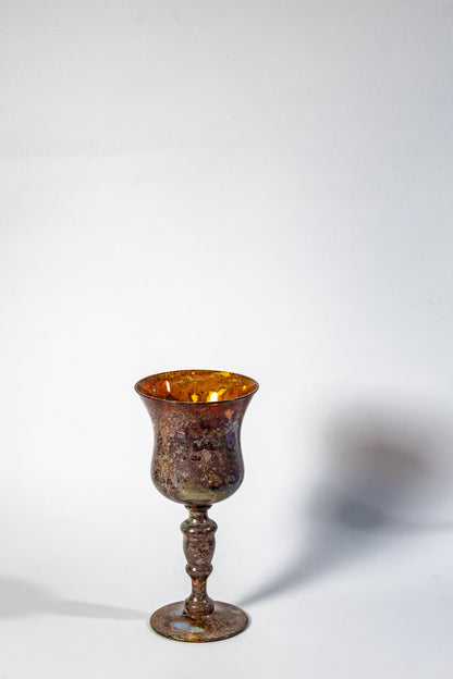 Iridescent Chalice – Lustered Art Glass Goblet